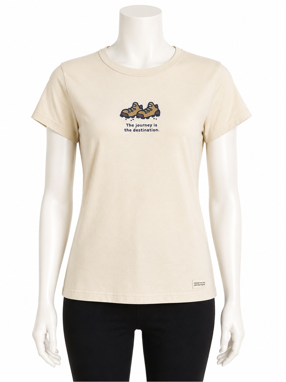 Life is Good “The Journey Is the Destination” Hiking Graphic T-Shirt Unisex Med
